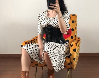 Vintage Polkadot Silk Valentino Dress