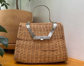Made in Italy Peck & Peck Wicker Handtasche