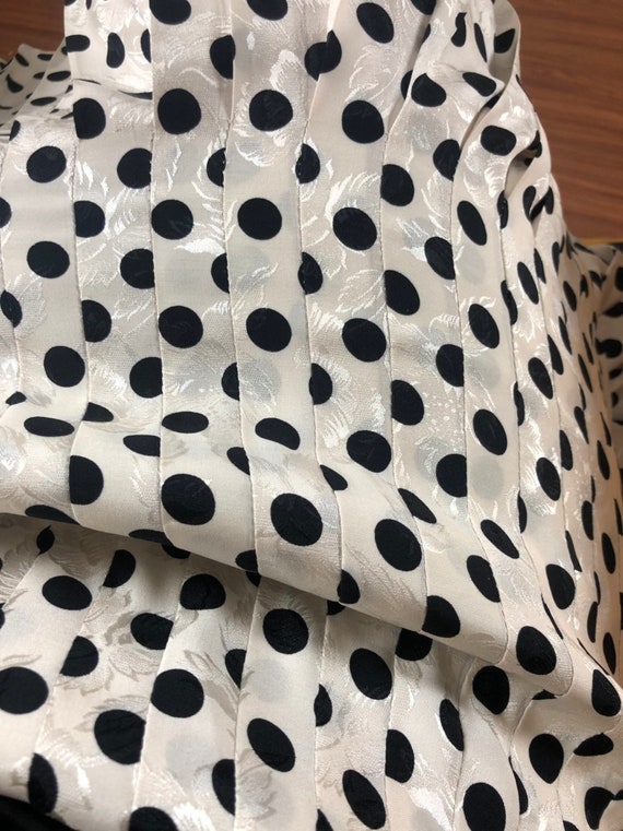 Vintage Polkadot Silk Valentino Dress - image 3