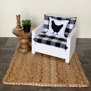 18 inch doll furniture, american made girl doll furniture,  doll chair, living room furniture, dollhouse furniture