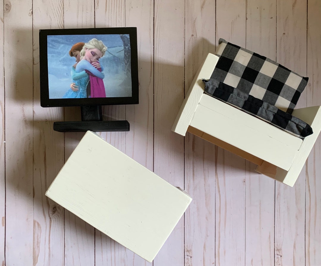 18 Inch Doll Furniture, Girl American Doll Living Room Set, Doll Chair