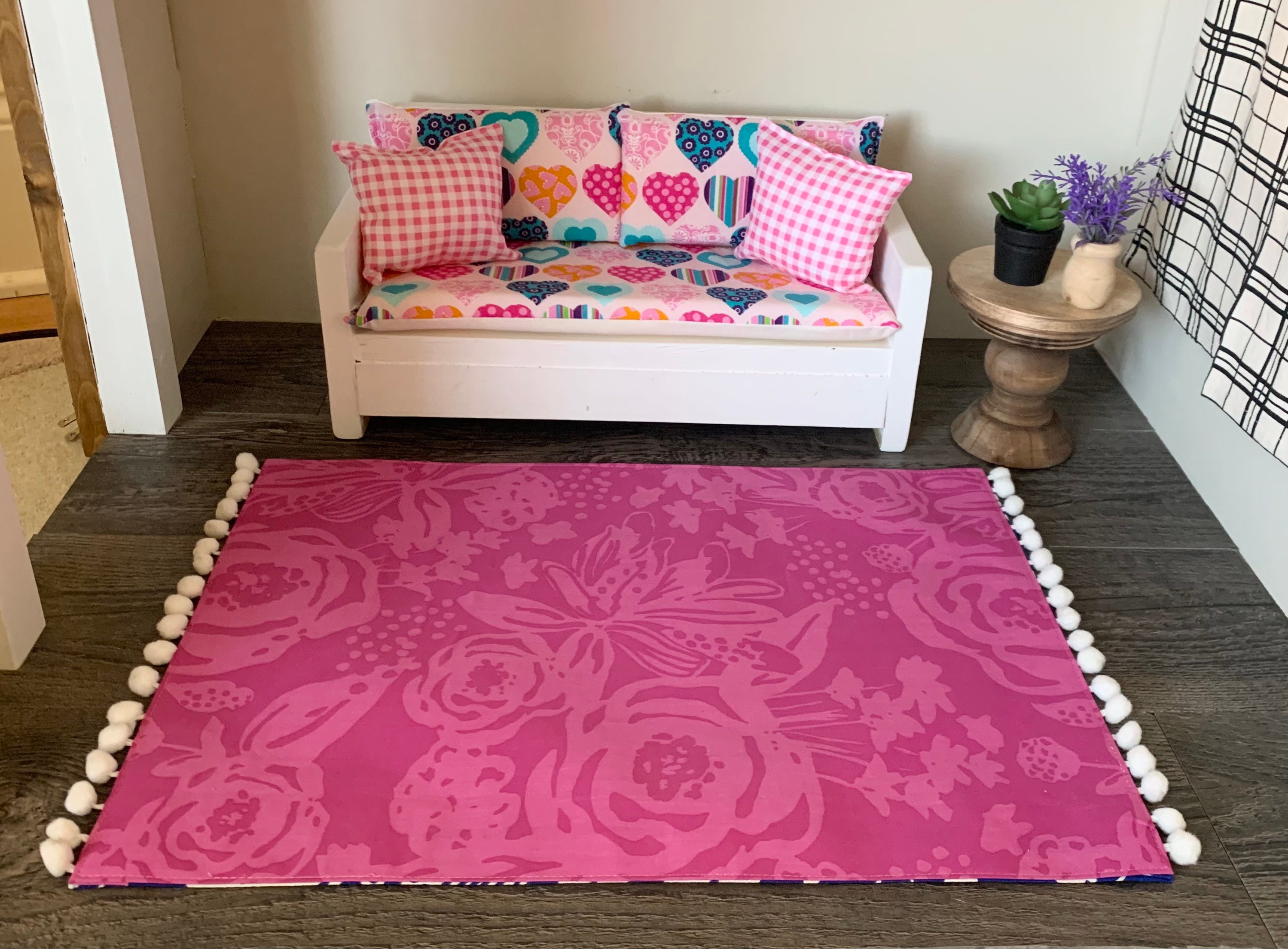 American girl doll rug American girl doll furniture 18 inch Etsy