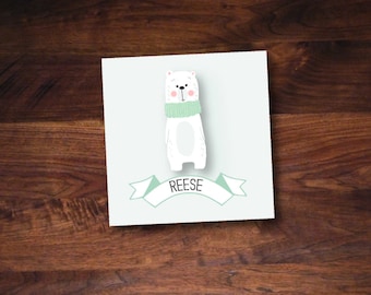 Polar Bear Holiday Gift Tag