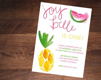 Fruity Birthday Invitation