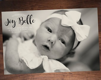 Birth Announcement, Double-sided