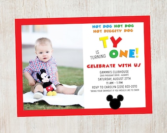 Mickey Mouse Clubhouse Birthday Invitation
