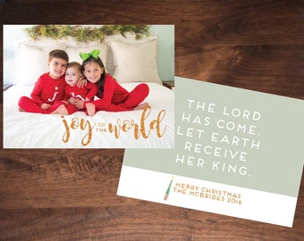 Joy to the World Christmas Card