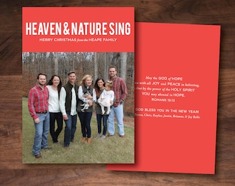 Heaven & Nature Sing Christmas Card