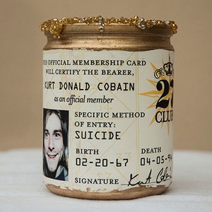 27 Club Kurt Cobain Candle image 1