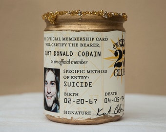 27 Club Kurt Cobain Candle