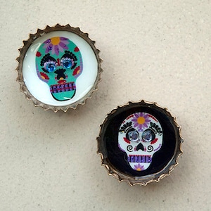 Sugar Skull Fridge Magnet Sets