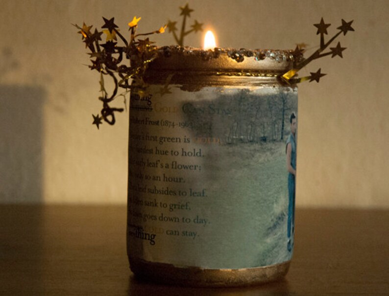 The Outsiders Nothing Gold Can Stay Candle | Etsy