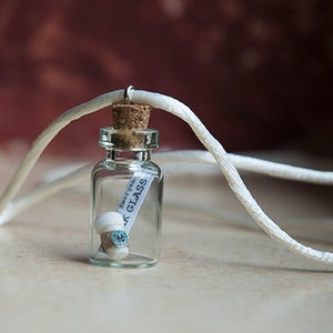 Coffee Obsession in a Tiny Bottle Pendant