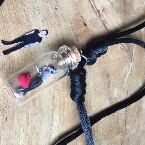 Adam Levine Idol in a Tiny Bottle Pendant