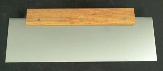 Big Tall Metal Bench Scraper With Handle By Fat Girl Cakes Etsy