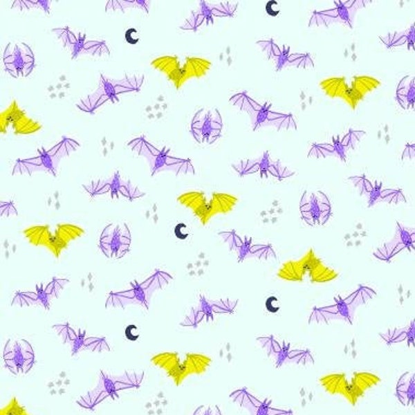Bat Attack - Bring Your Own Boos - By RJR Fabrics - Cotton and Steel Fabrics - Halloween Collection