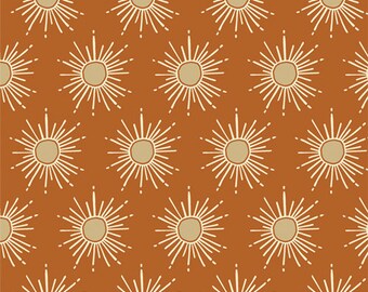 Gleaming Sun - Copper GL 44307 - Gloria Collection by Maureen Cracknell for Art Gallery Fabrics 100% Premium Cotton