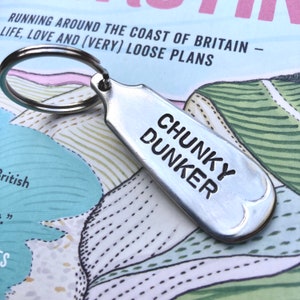 Chunky Dunker - Wild Swimming Cold Water Swimming Antique Spoon Handle Keyring Swimmer Christmas Gift