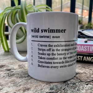 Wild Swimmer - Ceramic Mug Ideal Gift For Wild Swimming, Open Water Swimming & Cold Water Swimming Lovers