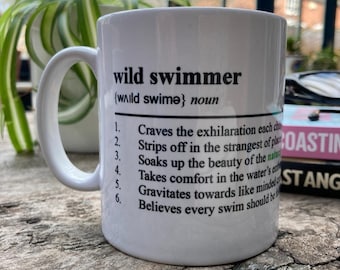 Wild Swimmer - Ceramic Mug Ideal Gift For Wild Swimming, Open Water Swimming & Cold Water Swimming Lovers