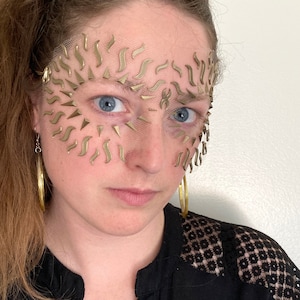 Sun Rays Masquerade Mask - 3D Print Flexible Lightweight