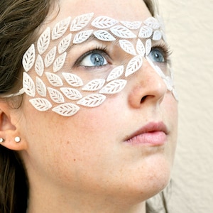 3D Print Flexible Lightweight Leaves Masquerade Mask (multiple colors available)