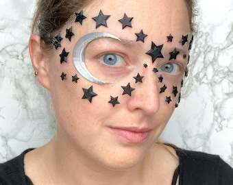 Flexible Masquerade Masks 3D Print Lightweight Moon and Flat Stars