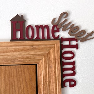 Home Sweet Home door corner decor on right side which is the default design.
