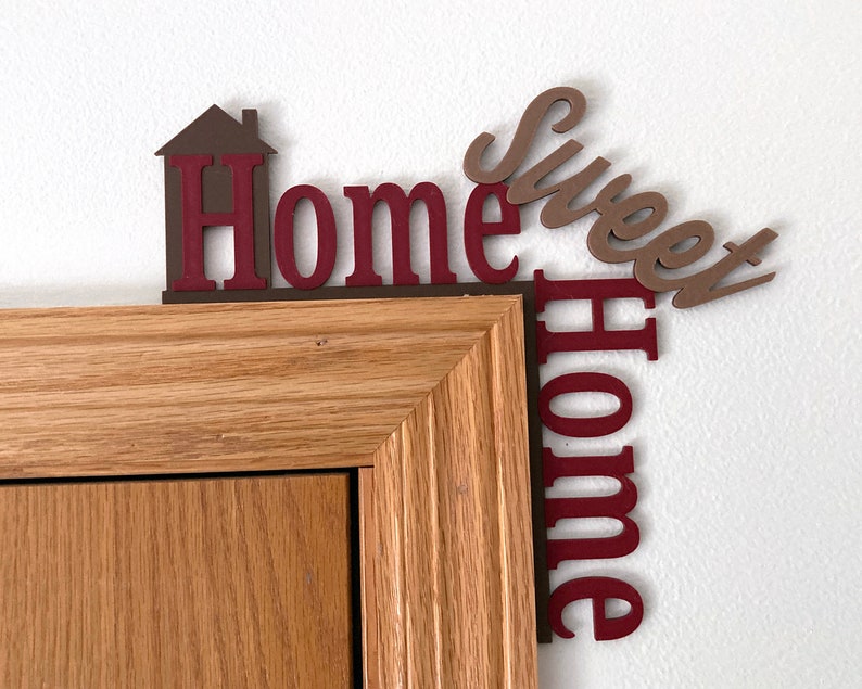 Home Sweet Home door corner decor on right side which is the default design.