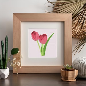 Tulips Cross Stitch Pattern