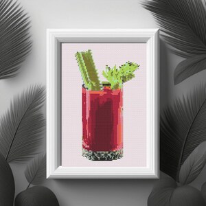 Bloody Mary Cross Stitch Pattern