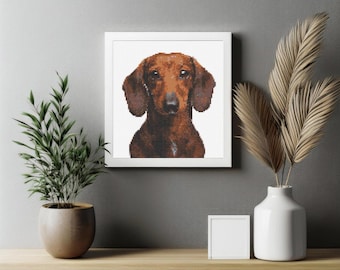 Dachshund Cross Stitch Pattern