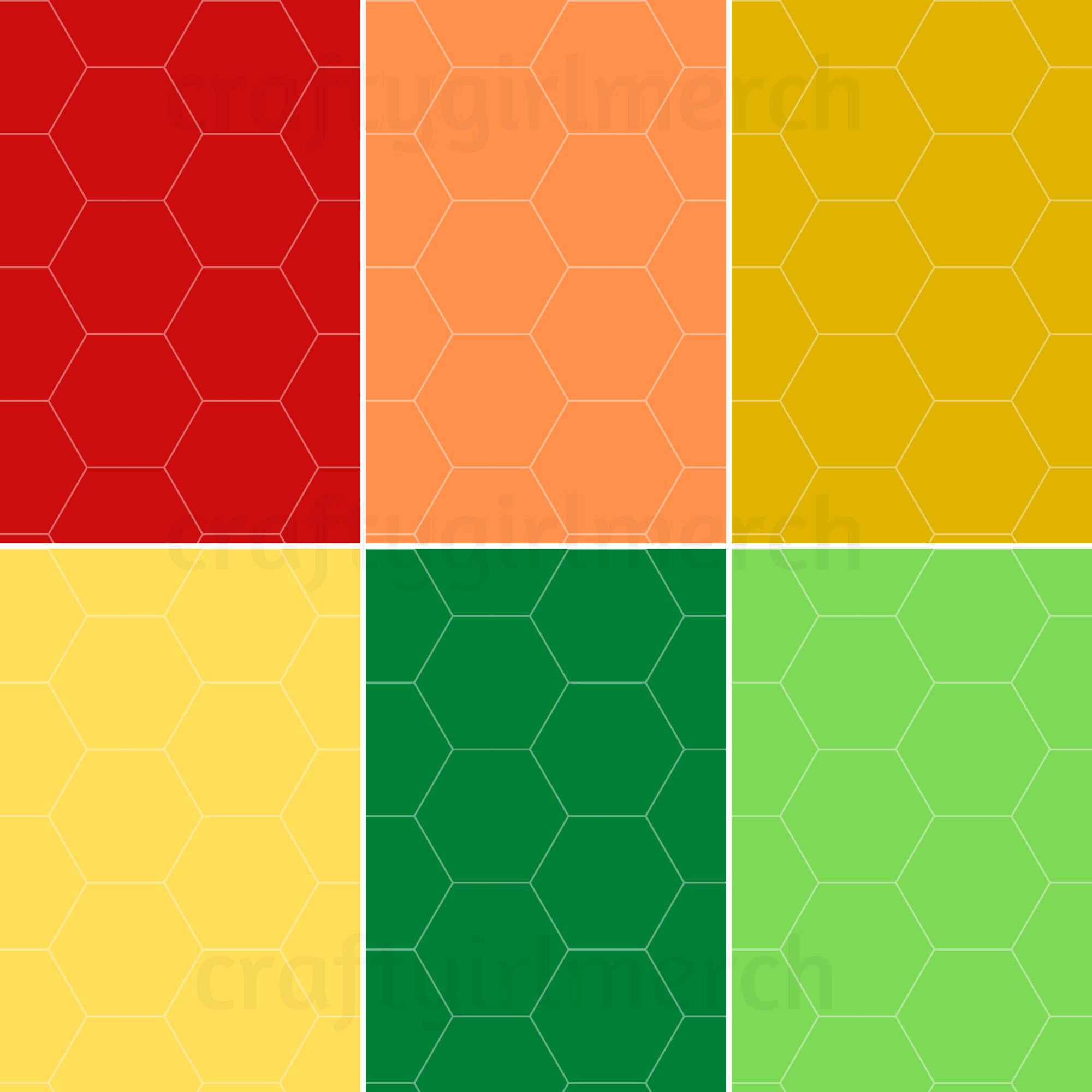 Digital Scrapbook Paper Hexagon Scrapbook Paper Scrapbook | Etsy