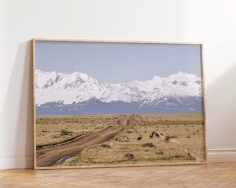 Patagonië Argentinië, Instant Downloadable Travel Art Digital Print, Wall Decor, Reisfotografie, Zuid-Amerika, Rustiek Landschap