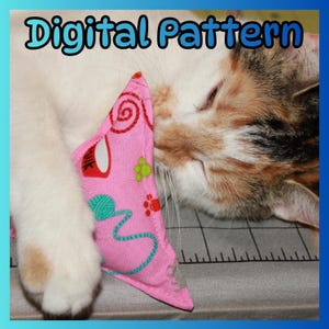 Patrón de juguete para gatos con hierba gatera: Juguetes fáciles de hacer (PDF digital)