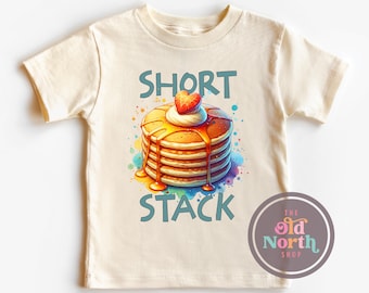 Short Stack Shirt, Funny Baby Onesie®, Kids Pancake Shirt, Funny Toddler Shirt, Kid Foodie Shirt, Breakfast Shirt, Funny Kids Shirt