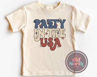 Party In The USA Shirt, Cute Kids 4th Of July Shirt, Patriotic Kids Shirt, 4th Of July Parade Shirt, Independence Day Firework Shirt