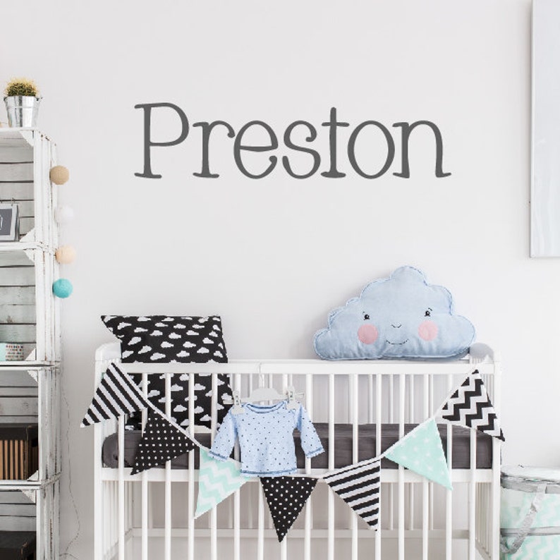 Personalized Childrens Wall Decal Nursery Wall Decal Boys Etsy