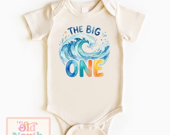 The Big One Wave Birthday Shirt, Birthday Boy Shirt, First Birthday Shirt, Surf Theme 1st Birthday Party Shirt