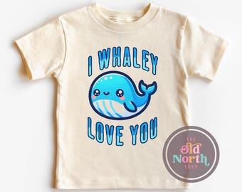 I Whaley Love You Shirt, Cute Beach Onesie®, Watercolor Ocean Shirt, Ocean Animal Shirt, Whale Kids Shirt, Whale Pun Shirt, Marine Shirt