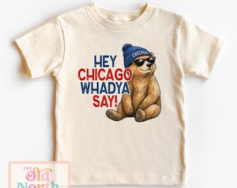 Hey Chicago Whadya Say Shirt, Chicago Baseball Shirt, Toddler Chicago Bear Shirt, Chicago Baby Onesie