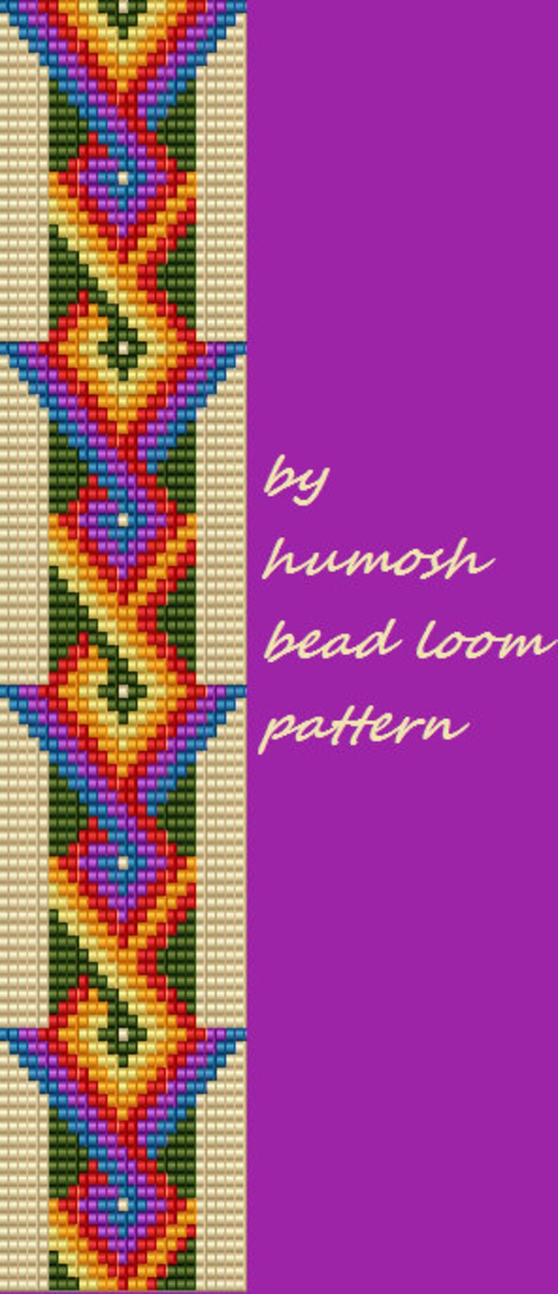 Bead Loom Pattern71 Etsy