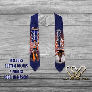 Graduation Stoles, Class of 2023 Grad Stoles, Graduation Stole, Custom Stole, Custom Graduation Stole, Graduation Sash, Class of 2022, 2024