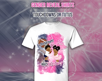 Gender Reveal Shirt Touchdown Or Tutus Can't Wait To See Gender Reveal Shirt Touchdown Or Tutus Can't Wait To See