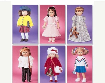 pattern McCalls 3900 18" Doll Clothes Pattern, Dolls Wardrobe pattern