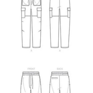 Simplicity Sewing Pattern S9338 Men's Pull-on Pants or - Etsy
