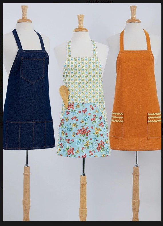 Kwik Sew 4287 Unisex Aprons Sewing Pattern New Uncut Adults Etsy