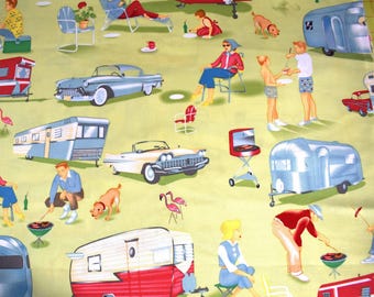 Michael Miller Road Trip camper Fabric, New Sold by the half yard  A1-8