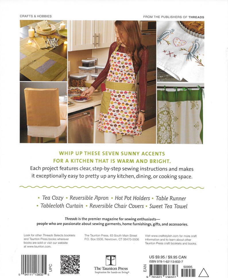 EasyToSew Kitchen Fresh Ideas for a Cozy Look project Etsy