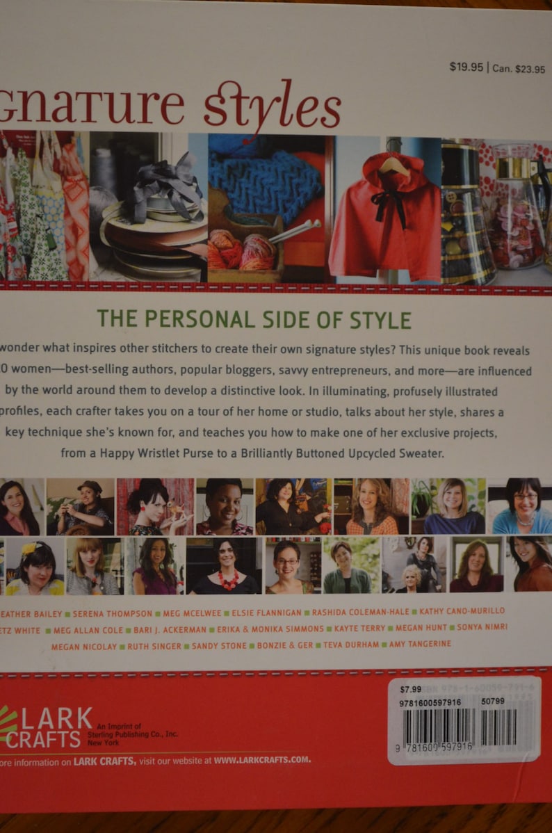 Signature Styles, How to Book, by Jenny Doh, 20 Stichers Craft Their Looks, Great Patterns included image 4